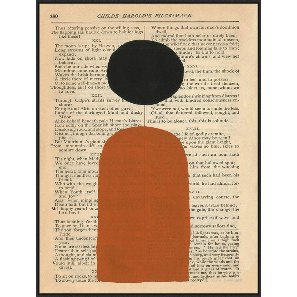 32" x 42" Modern Prose VII Framed Canvas Wall Art: $210.99 32" x 42" Modern Prose VII Framed Canvas Wall Art: $210.99