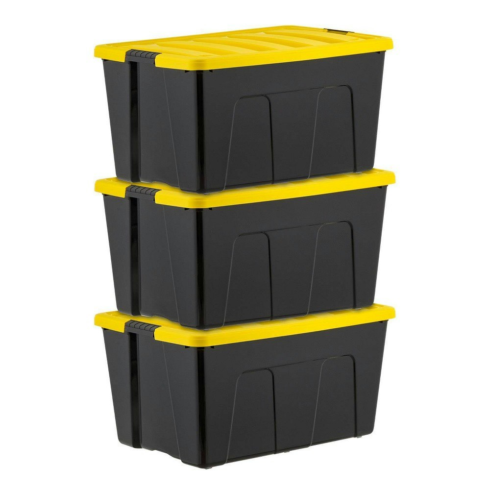 IRIS 94-Quart Plastic Storage Bin 3-Pack: $49.99 IRIS 94-Quart Plastic Storage Bin 3-Pack: $49.99