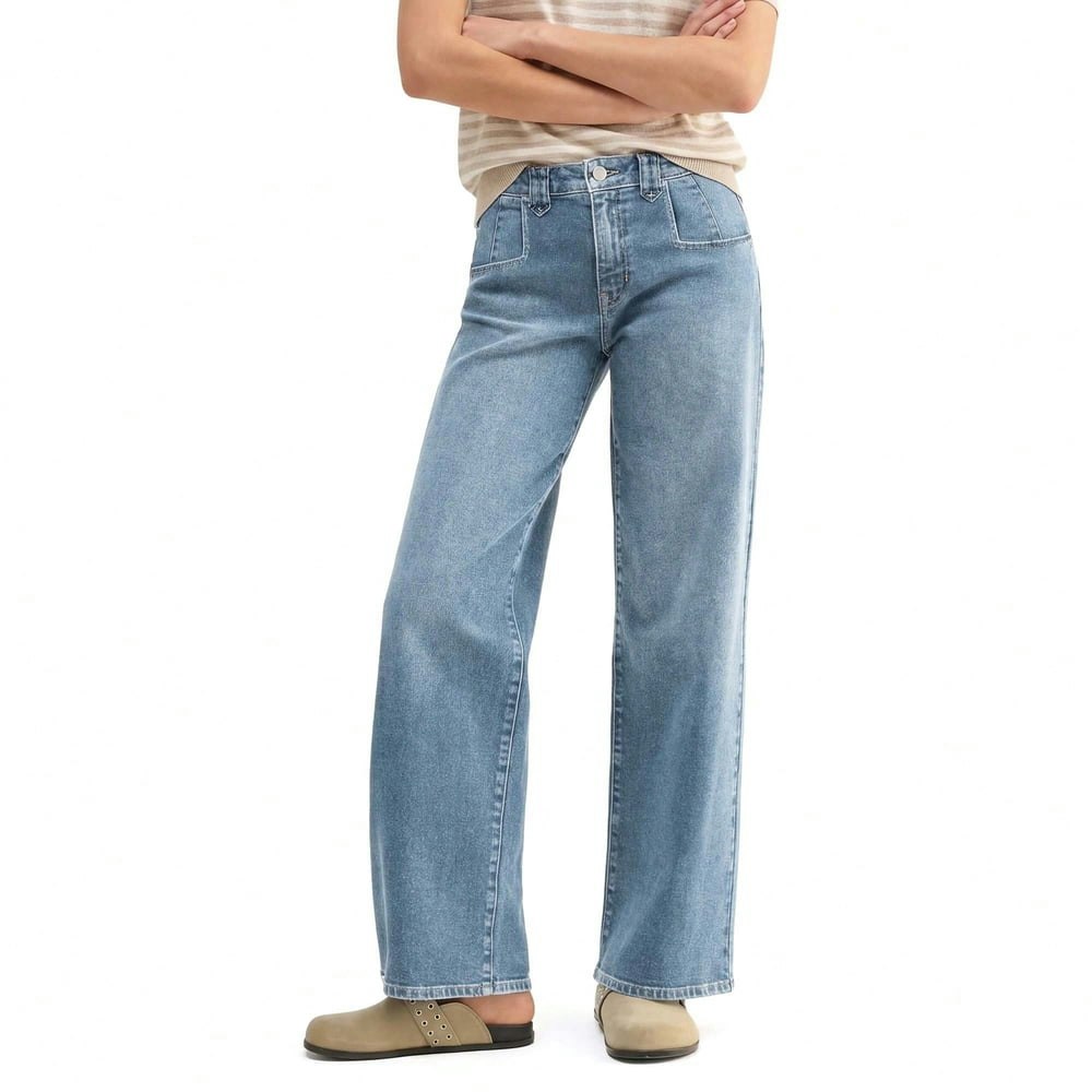 Emmiol Women's Mid-Rise Baggy Straight Leg Jeans: $35.93 Emmiol Women's Mid-Rise Baggy Straight Leg Jeans: $35.93
