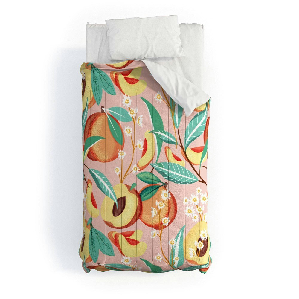 Deny Designs King Peach Cotton Comforter and Sham 3-Piece Set: $349.99 Deny Designs King Peach Cotton Comforter and Sham 3-Piece Set: $349.99