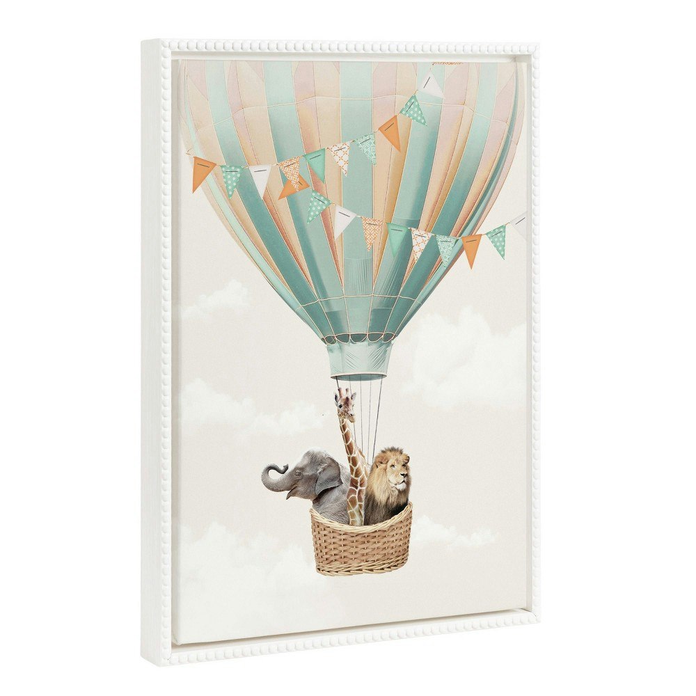 18"x24" Sylvie Beaded Hot Air Balloon Framed Canvas Art: $59.99 18"x24" Sylvie Beaded Hot Air Balloon Framed Canvas Art: $59.99