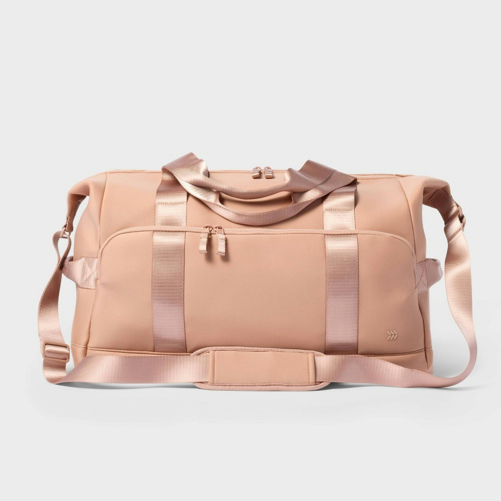 All In Motion Faux Neoprene Weekender Travel Bag: $50 All In Motion Faux Neoprene Weekender Travel Bag: $50