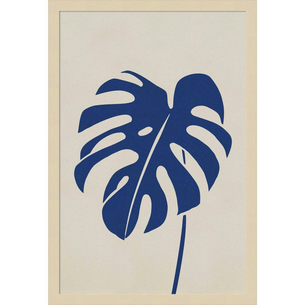 Amanti Art 17" x 25" Monstera in Blue Framed Wall Art: $157.99 Amanti Art 17" x 25" Monstera in Blue Framed Wall Art: $157.99