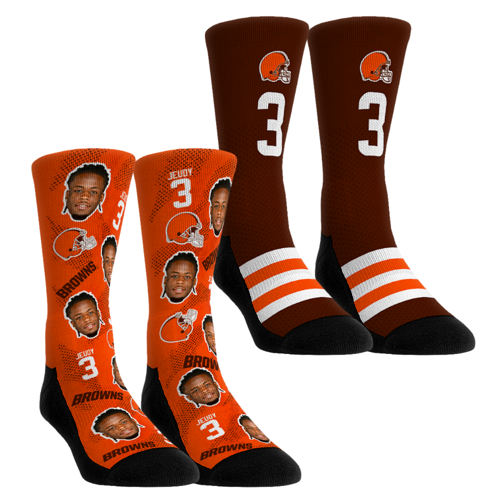 Jerry Jeudy Cleveland Browns Crew Socks 2-Pack: $39.99 Jerry Jeudy Cleveland Browns Crew Socks 2-Pack: $39.99