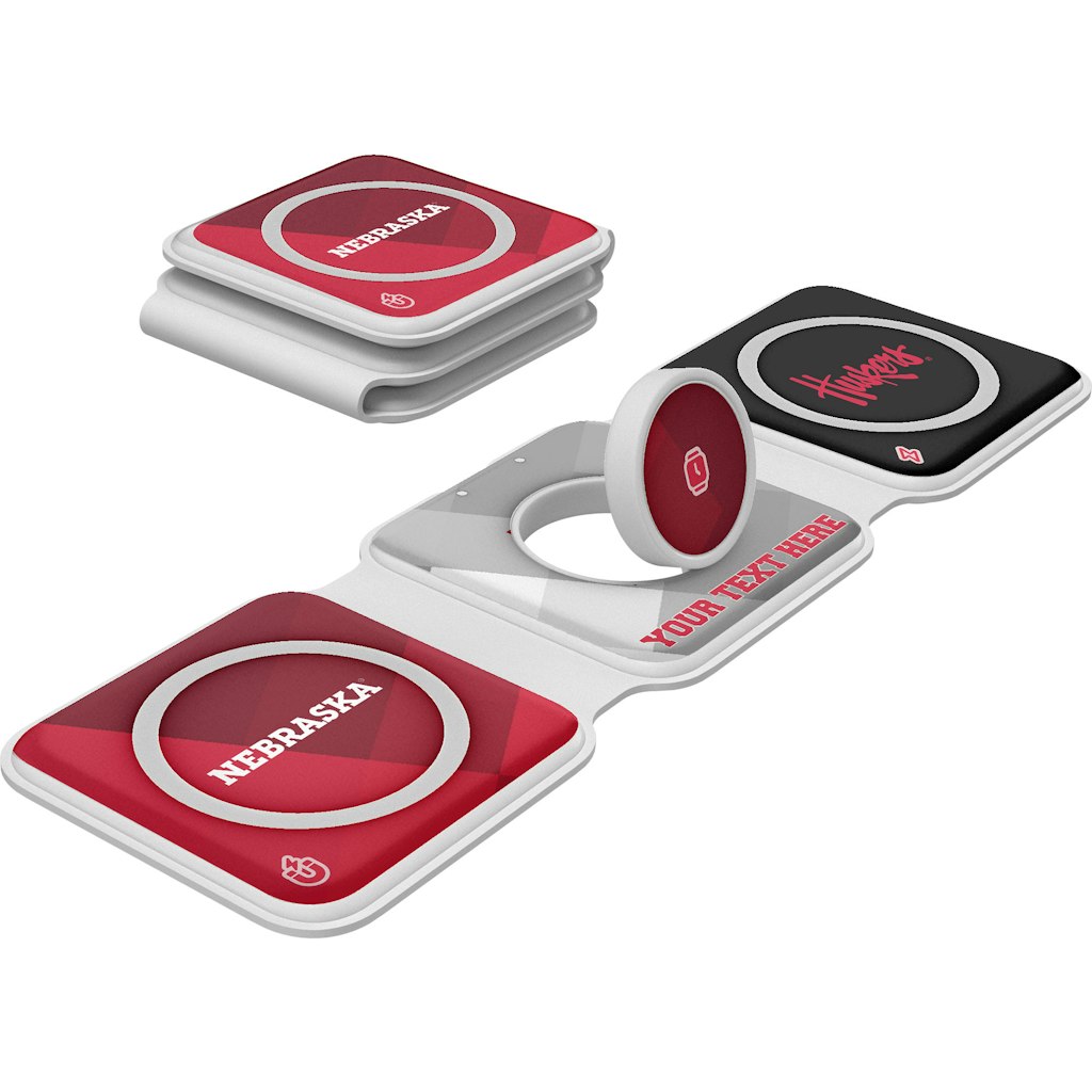 Keyscaper Nebraska Huskers 3-in-1 Foldable Charger: $79.99 Keyscaper Nebraska Huskers 3-in-1 Foldable Charger: $79.99