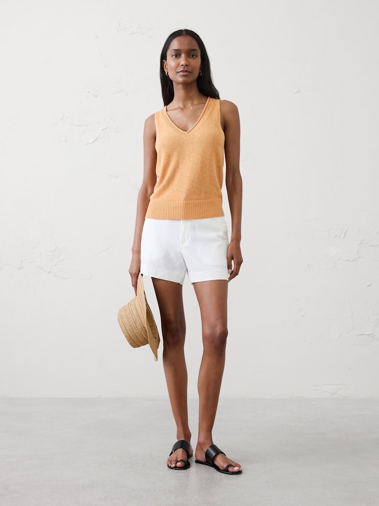 Ramie-Cotton Pointelle Sweater Tank: $40 Ramie-Cotton Pointelle Sweater Tank: $40