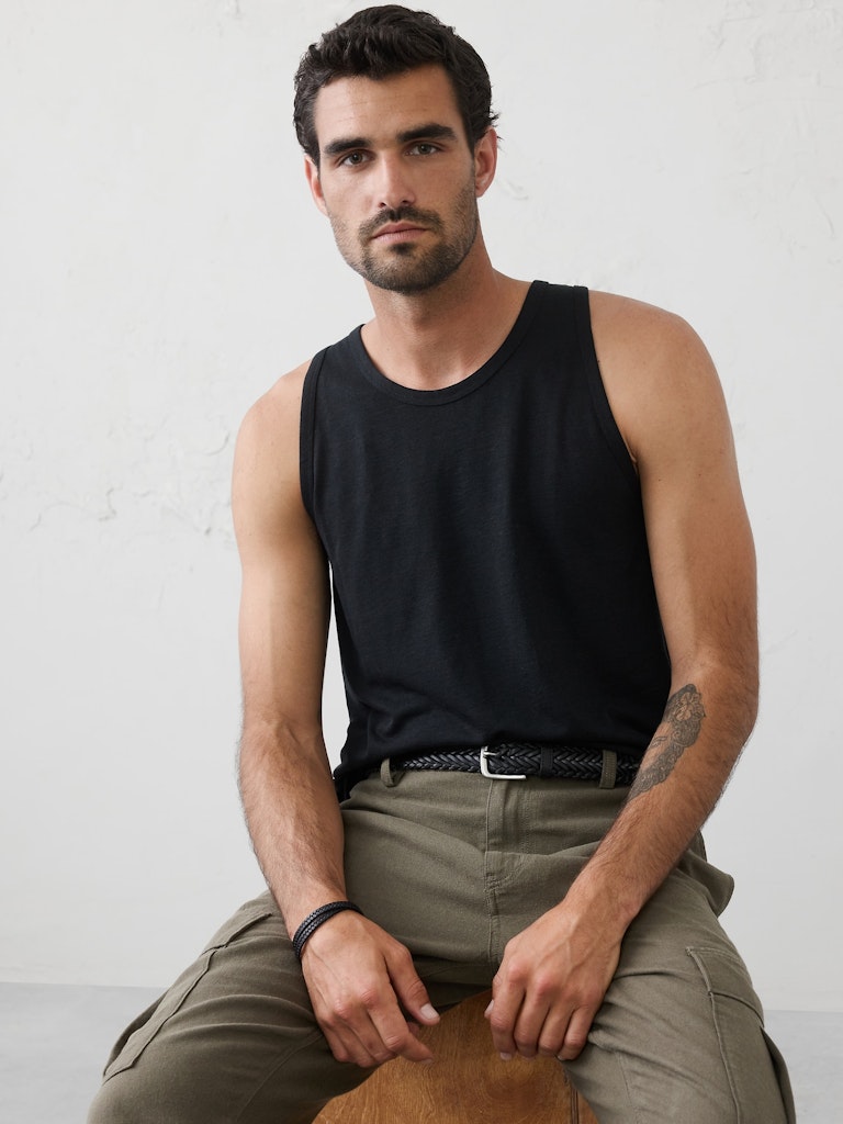 Linen-Blend Tank: $17.50 Linen-Blend Tank: $17.50