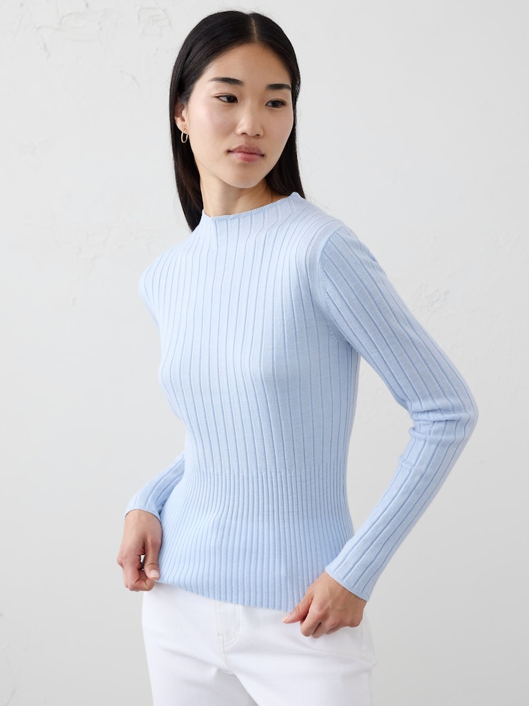 Merino Wool Ribbed Sweater: $37.97 Merino Wool Ribbed Sweater: $37.97