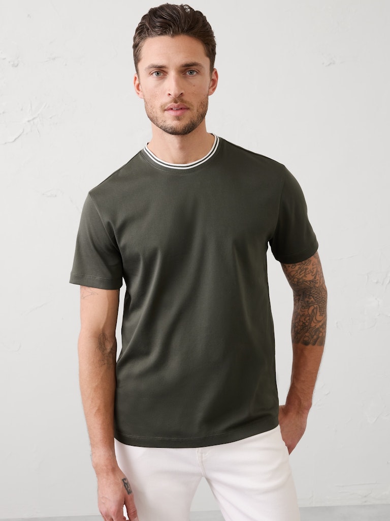 Slim-Fit Luxe Touch Crew-Neck Shirt: $22.50 Slim-Fit Luxe Touch Crew-Neck Shirt: $22.50