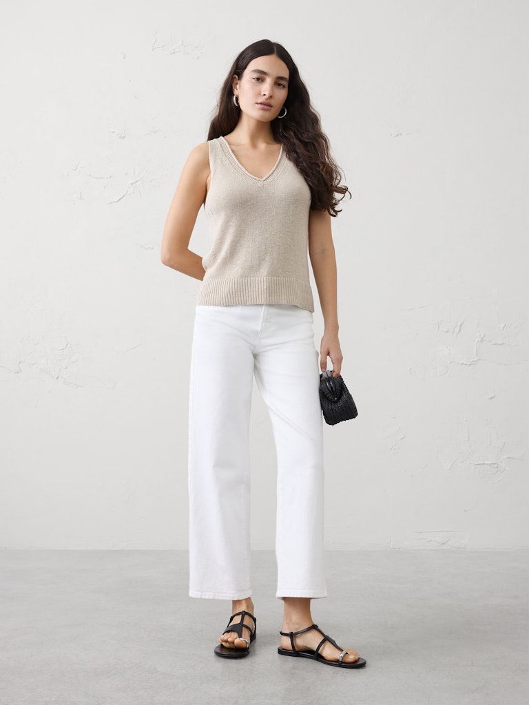 Ramie Cotton Pointelle Sweater Tank: $59.97 Ramie Cotton Pointelle Sweater Tank: $59.97