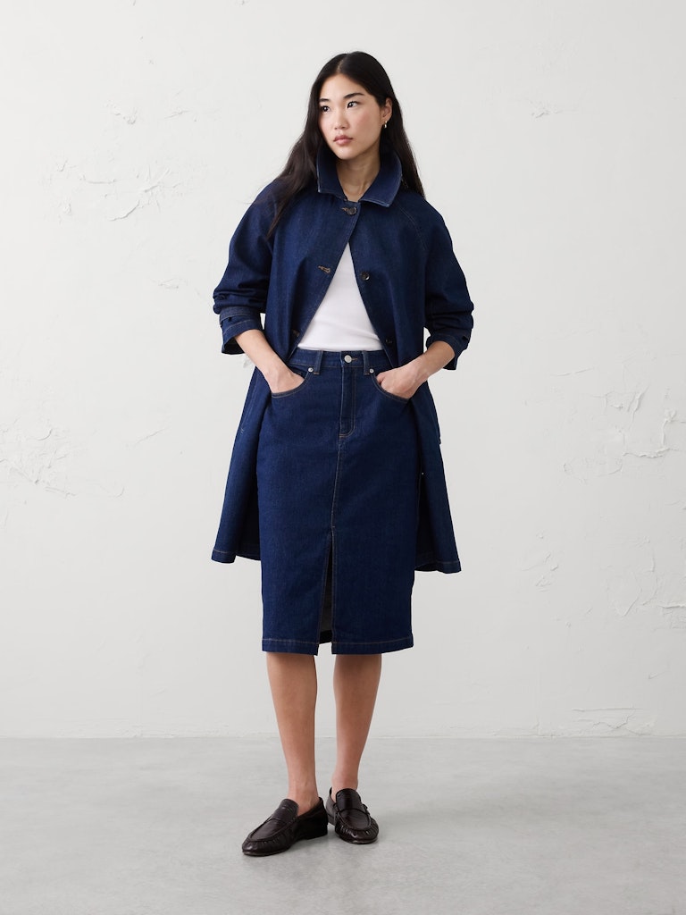 Denim Pencil Skirt: $60 Denim Pencil Skirt: $60