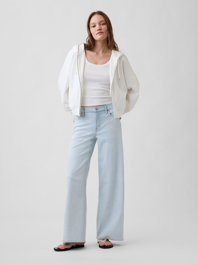 Mid Rise Wide-Leg Jeans: $31.99 Mid Rise Wide-Leg Jeans: $31.99