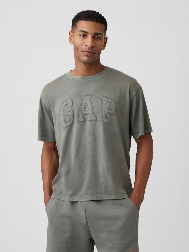 Gap Everyday Soft Boxy Logo T-Shirt: $13.99 Gap Everyday Soft Boxy Logo T-Shirt: $13.99