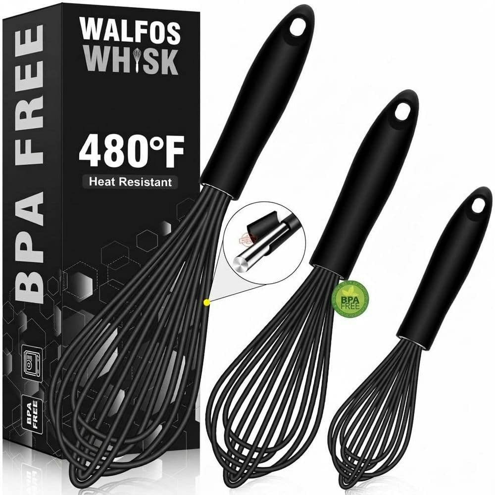 Silicone and Stainless Steel Balloon Whisk 3-Pack: $54.20