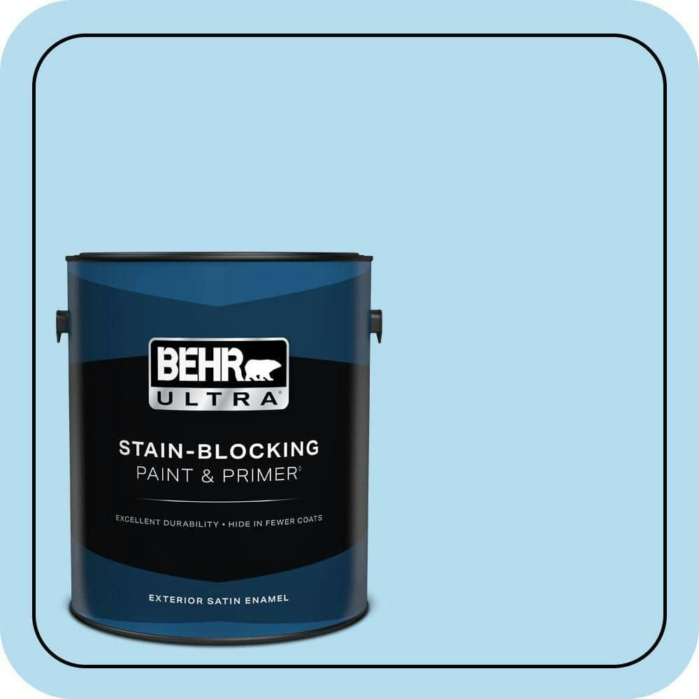 Behr Seashore Dreams Satin Enamel Exterior Paint and Primer 1-Gallon: $59.98