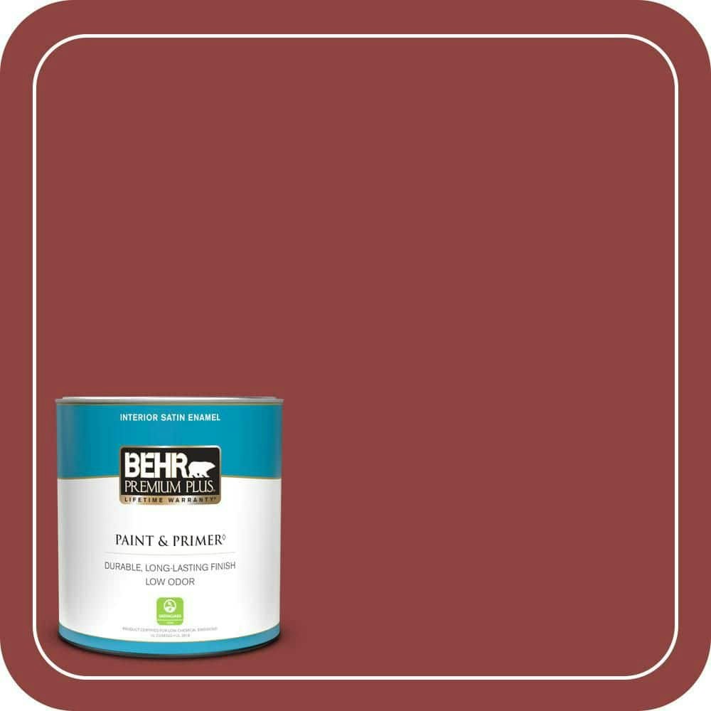 Cranberry Whip Satin Enamel Interior Paint and Primer 1-Quart: $19.48