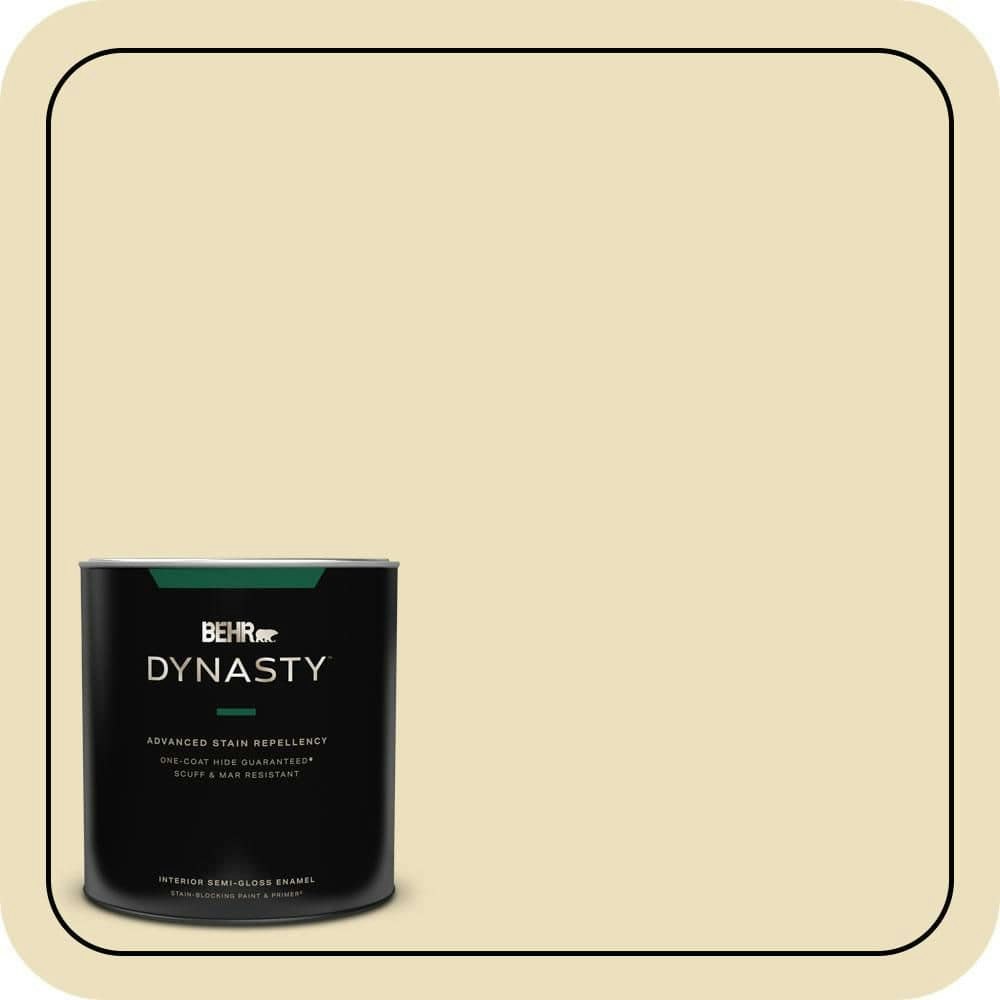 Home Decorators Collection New Cream Semi-Gloss Enamel Interior Paint and Primer 1-Quart Can: $34.98
