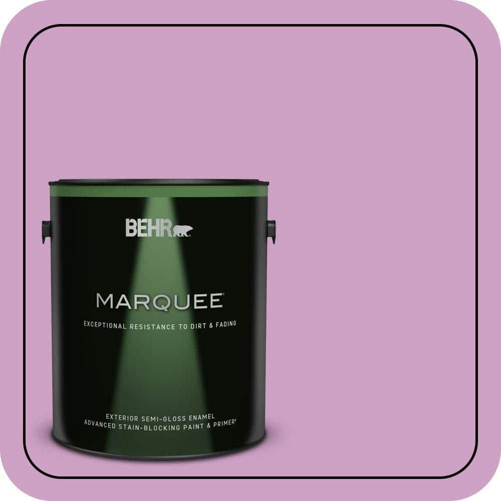 Behr #670B-4 Geranium Bud 1-Gallon Semi-Gloss Exterior Paint and Primer: $71.98