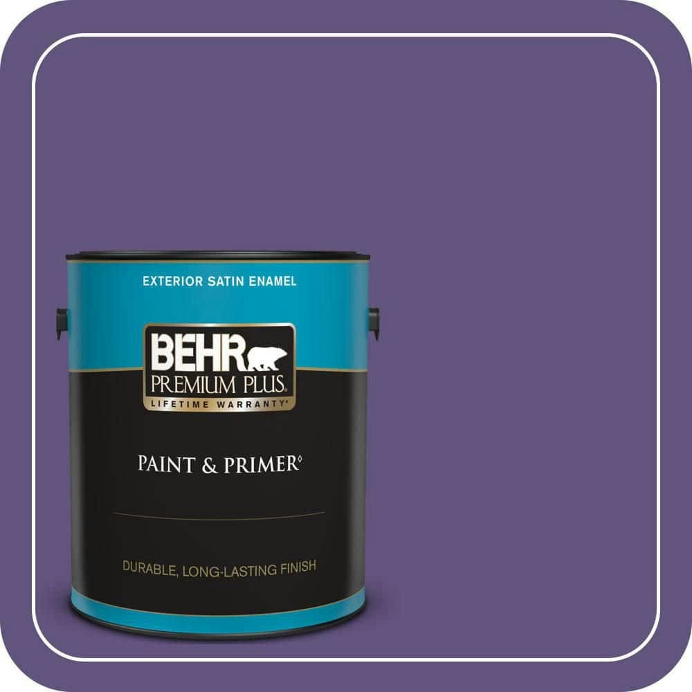 Behr Purple Sky Satin Enamel Exterior Paint and Primer 1-Gallon: $49.98