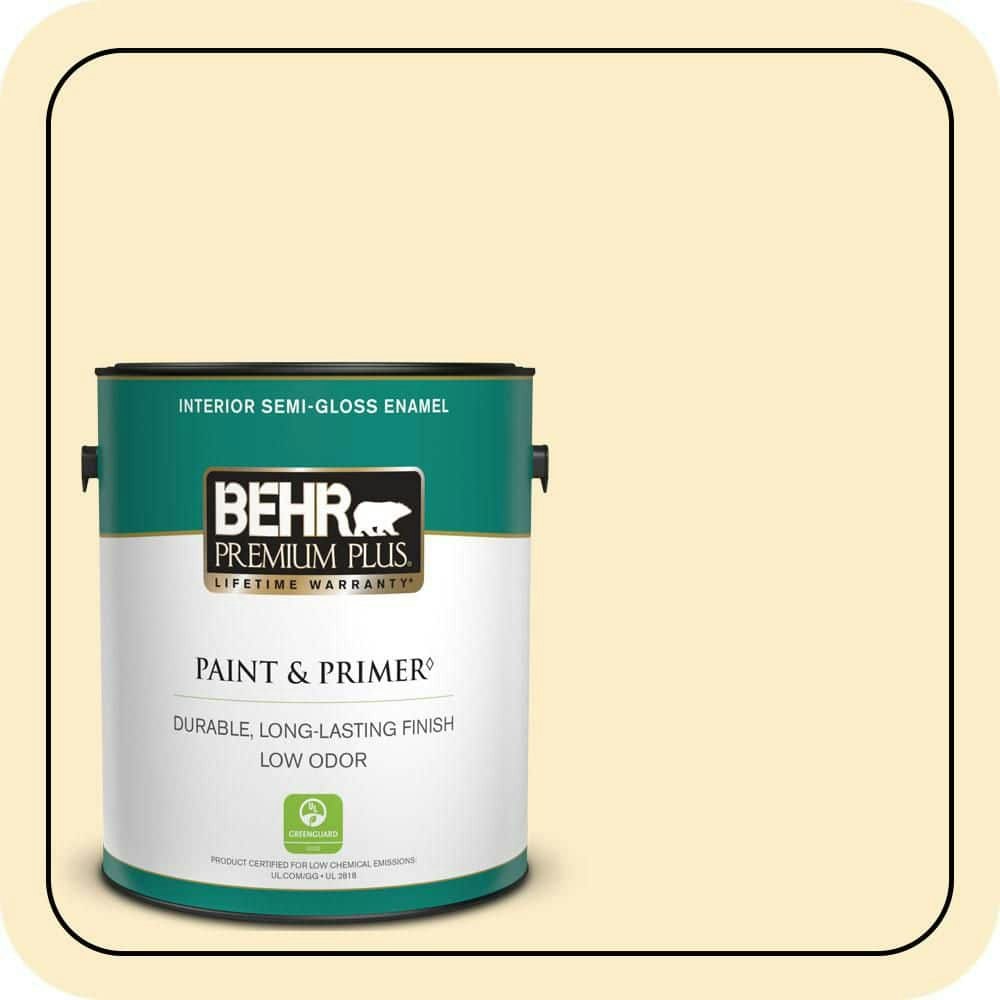 Behr Honey Infusion 1-Gallon Semi-Gloss Interior Paint and Primer: $43.98