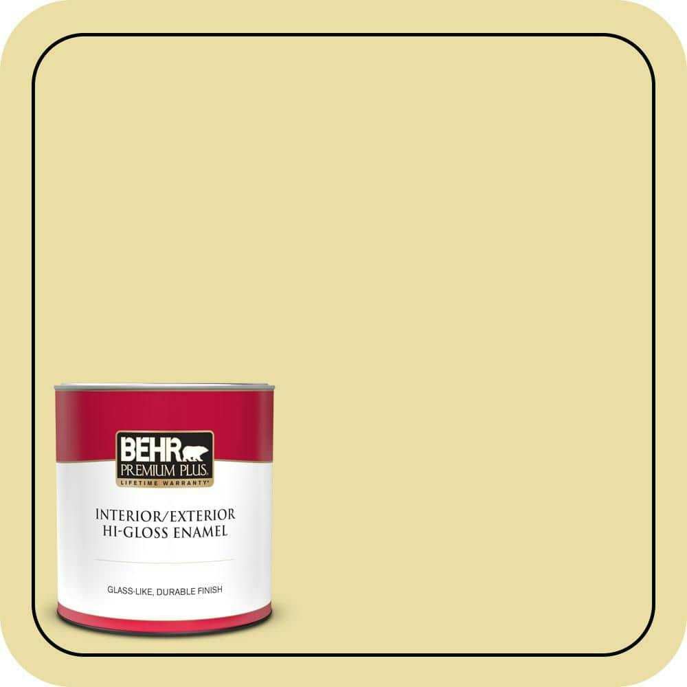 Refreshing Tea 1-Quart Hi-Gloss Enamel Interior/Exterior Paint and Primer: $21.48 Refreshing Tea 1-Quart Hi-Gloss Enamel Interior/Exterior Paint and Primer: $21.48