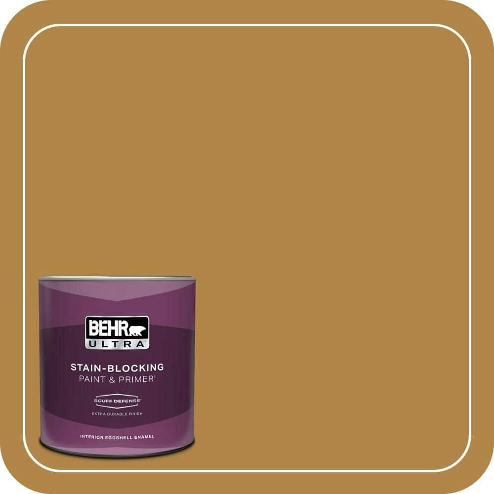 Behr Premium Plus 1-Quart Rice Curry Eggshell Interior Paint and Primer: $22.98 Behr Premium Plus 1-Quart Rice Curry Eggshell Interior Paint and Primer: $22.98