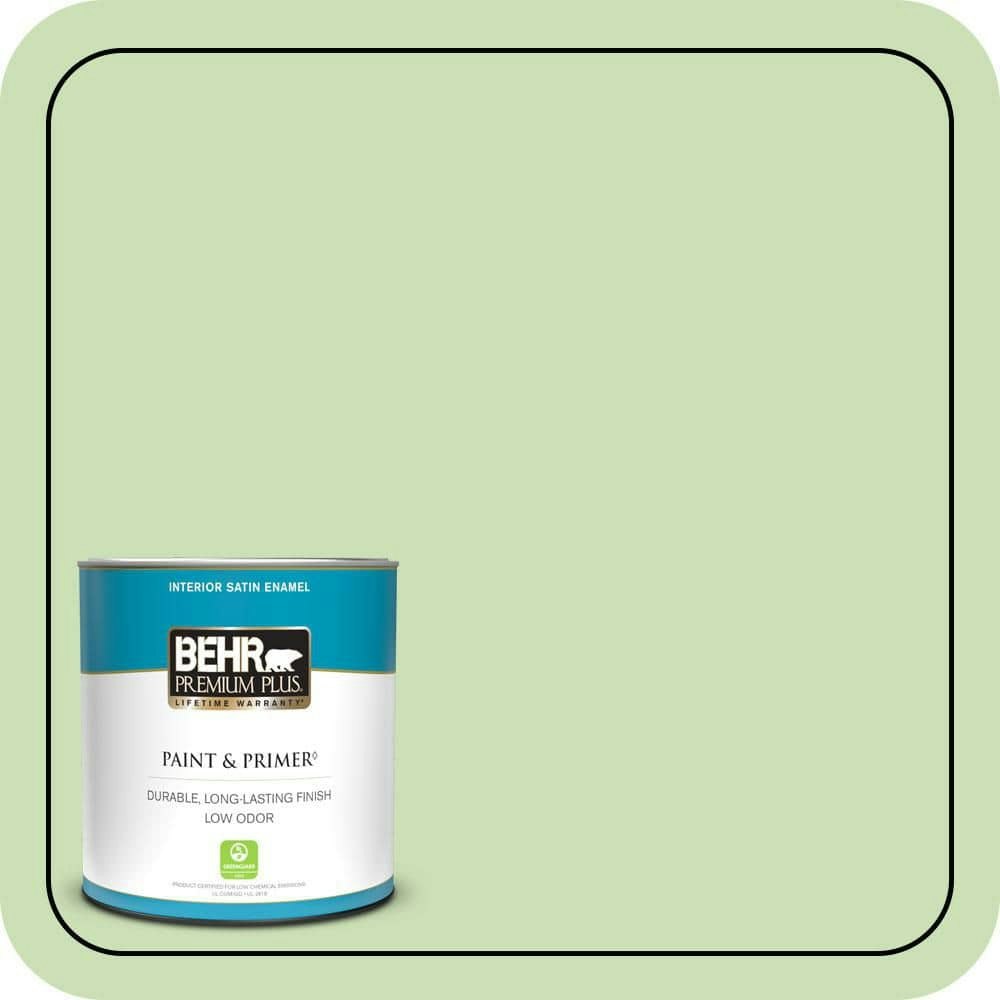 Peridot Satin Interior Enamel Paint and Primer 1-Quart: $19.48
