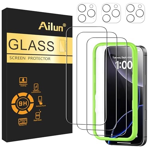 Ailun iPhone 16 Pro Screen and Camera Lens Protector 3-Pack: $8.98 Ailun iPhone 16 Pro Screen and Camera Lens Protector 3-Pack: $8.98