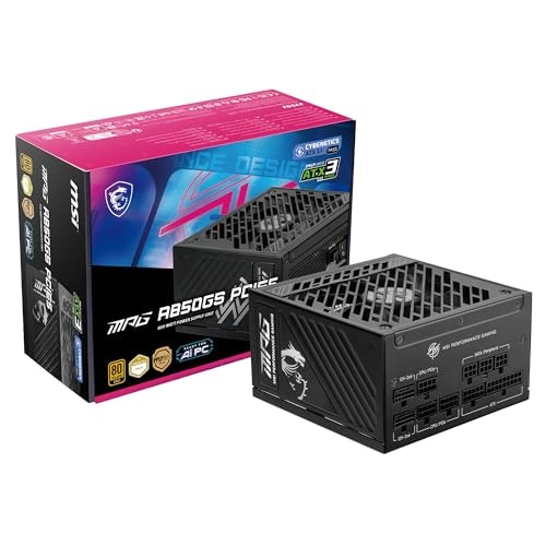MSI MPG A850GS 850W 80+ Gold Modular Power Supply: $90.65