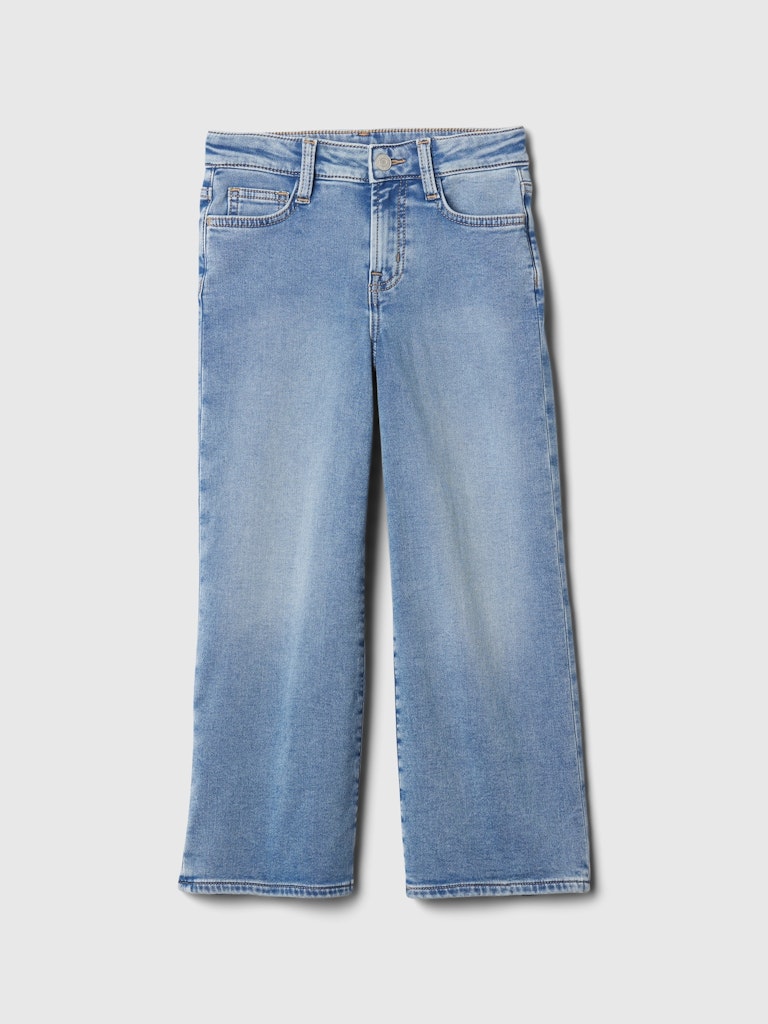 Kids High Rise Wide-Leg Ankle Sweatpant Jeans: $27.49