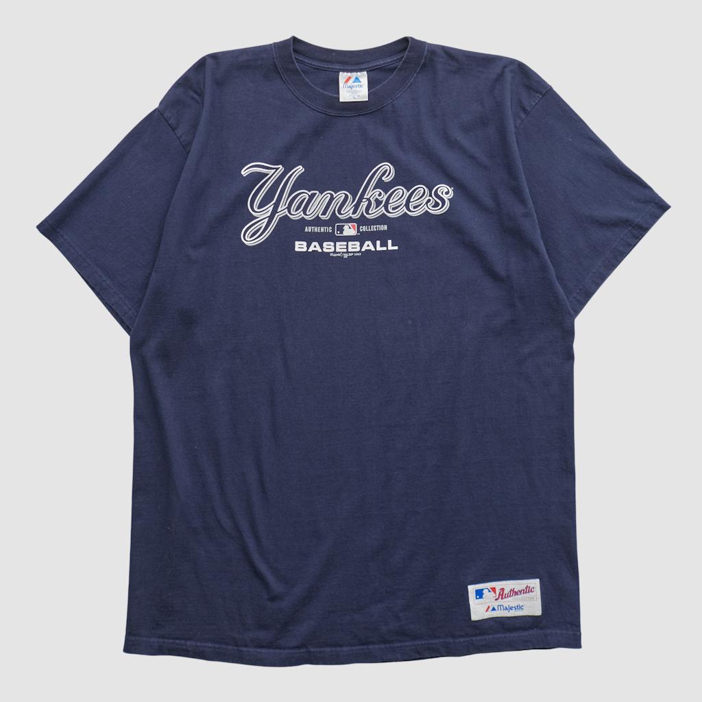 New York Yankees Majestic 2003 T-shirt 2XL: $49.99 New York Yankees Majestic 2003 T-shirt 2XL: $49.99