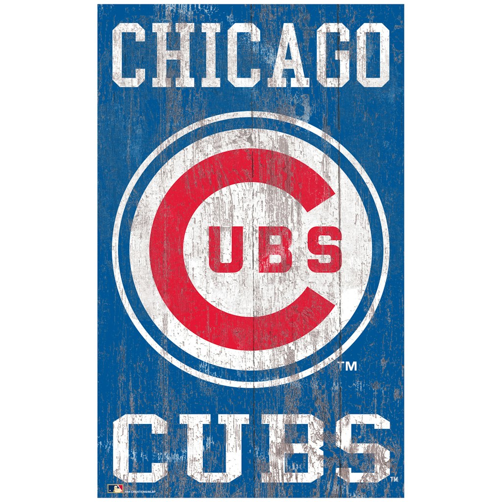 Chicago Cubs 11" x 19" Heritage Logo Sign: $37.99 Chicago Cubs 11" x 19" Heritage Logo Sign: $37.99