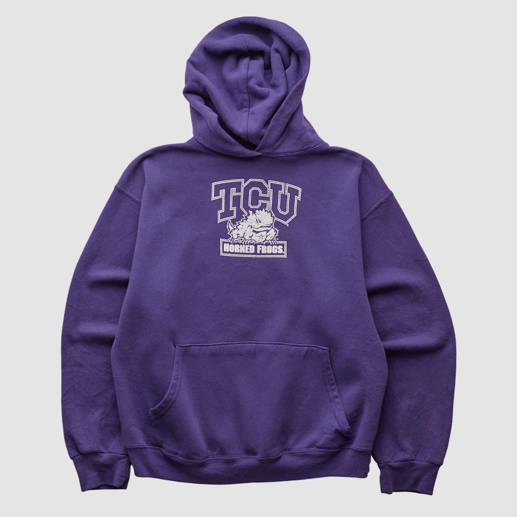 Fanatics Real Vintage TCU Horned Frogs Cotton Exchange Hooded Pullover Sweatshirt: $64.99 Fanatics Real Vintage TCU Horned Frogs Cotton Exchange Hooded Pullover Sweatshirt: $64.99