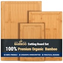Hiware 3-Piece Bamboo Cutting Board Set for $10 + free shipping w/ Prime