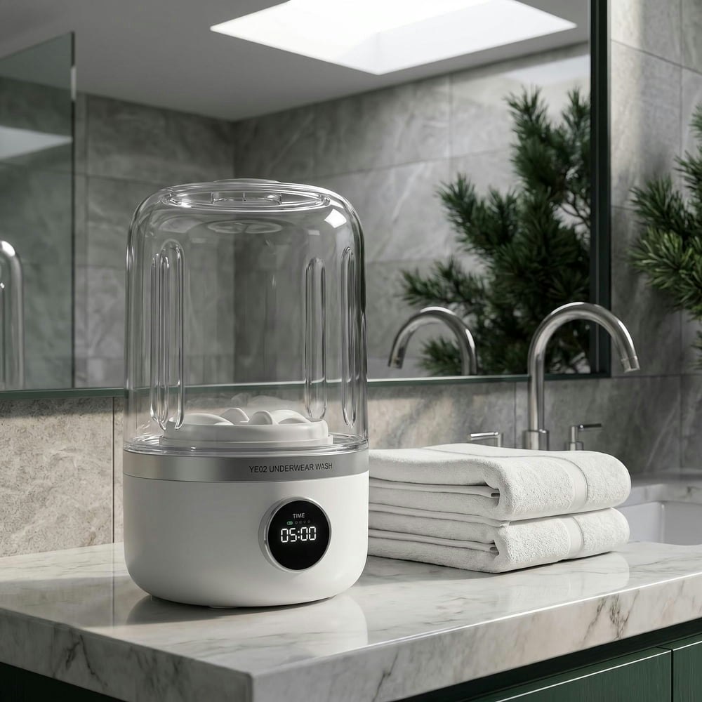 Mini Portable 4,000mAh Rechargeable Washing Machine: $23.99