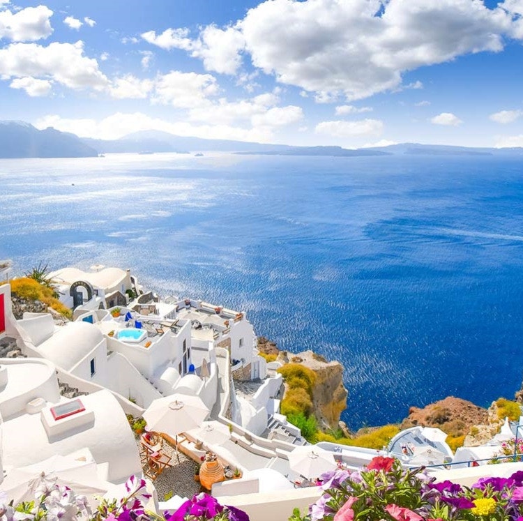 10-Night Athens, Mykonos Island, and Santorini Island Flight and Hotel Vacation: From $3,218 for 2