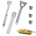 7-Piece Corn Peeler Set: 1-cent + free shipping w/ $25