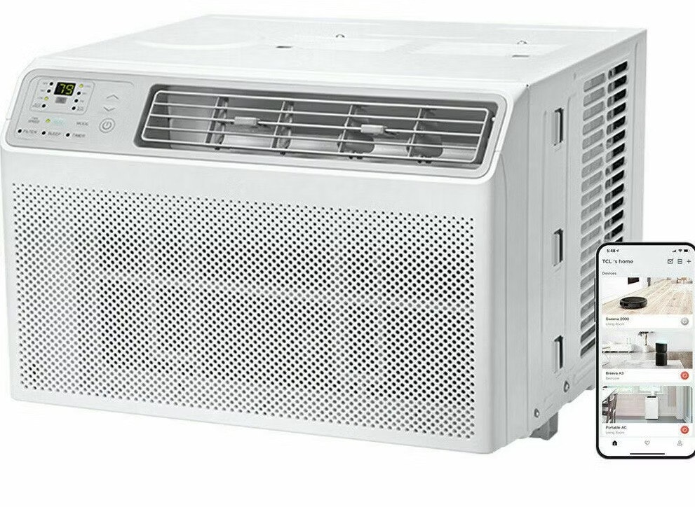 TCL 6000 BTU 250 Sq. Ft. Smart Window Air Conditioner: $158