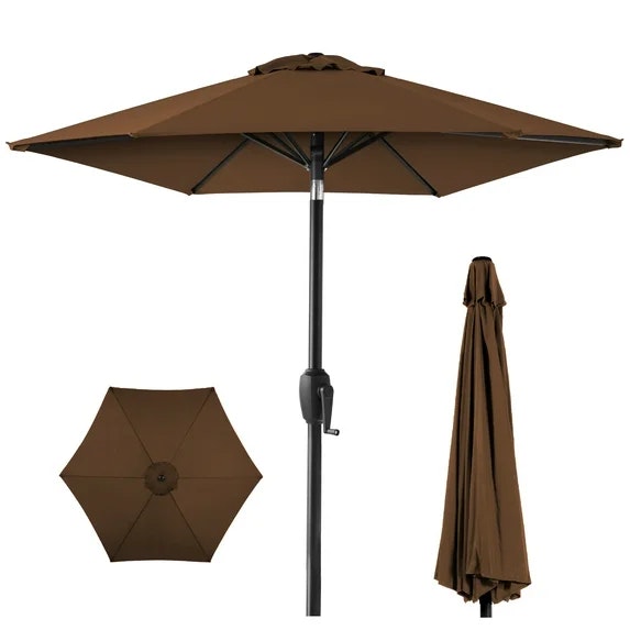 Best Choice Products 7.5-ft. Patio Market Umbrella : $25