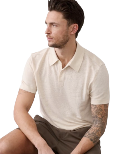 Banana Republic Factory Men's Slim-Fit Linen-Blend Polo: $20 Banana Republic Factory Men's Slim-Fit Linen-Blend Polo: $20