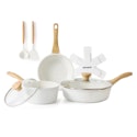 Sensarte 10-Piece Ceramic Pots and Pans Set for $44.99 + free shipping