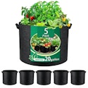 20-Gallon Grow Bags 5-Pack for $20.99 + free shipping w/ $35