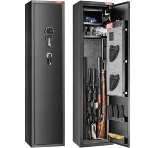 Vevor 7-8-Rifle Gun Safe w/ Digital Keypad & Lock: $140