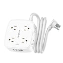 5-Foot Surge Protector Power Strip w/ 8 Outlets & 4 USB Ports for $10 + free shipping w/ Prime