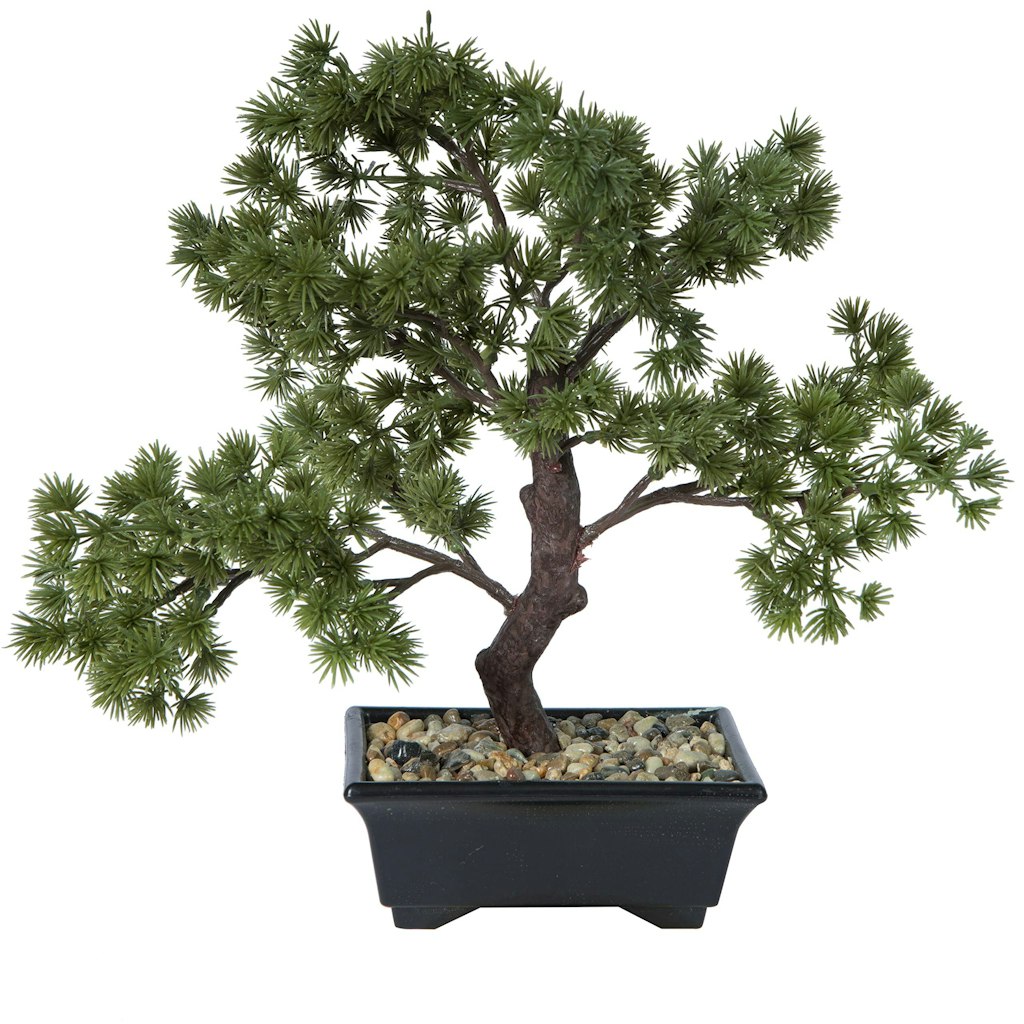 Vickerman 12" Artificial Potted Pine Bonsai Tree: $15