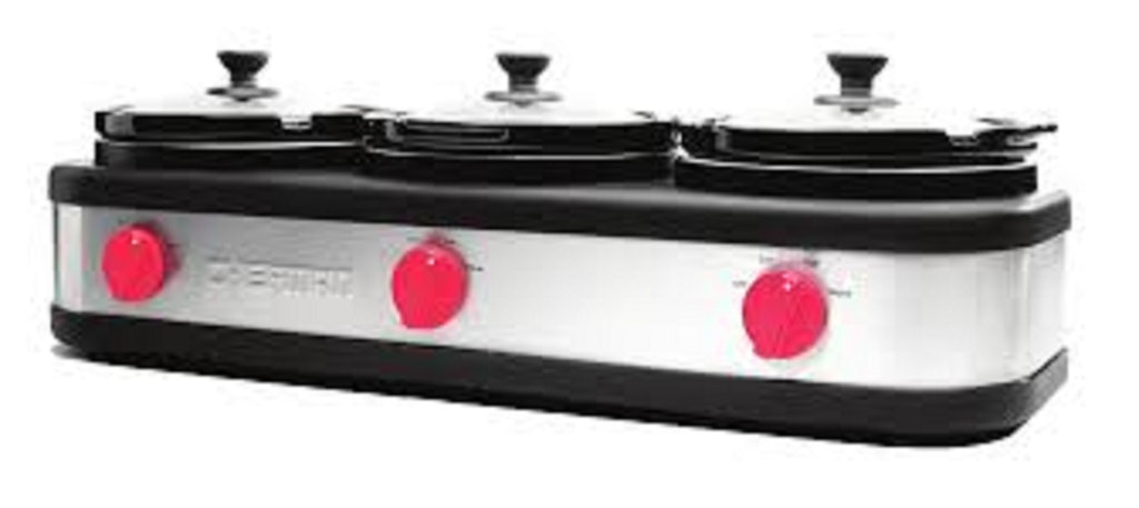 Chefman Triple Slow Cooker & Buffet Server: $20 Chefman Triple Slow Cooker & Buffet Server: $20
