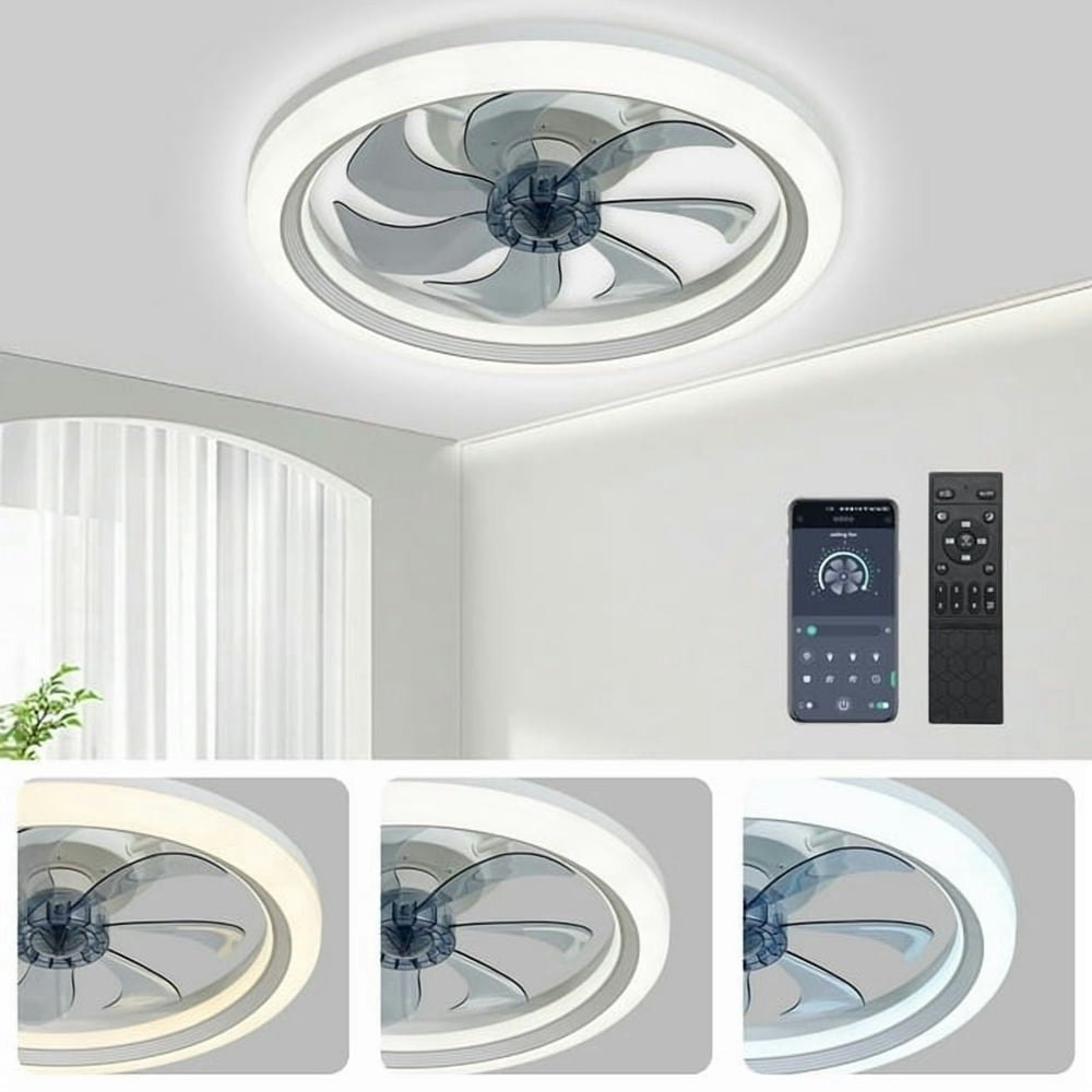 Lisunar 20-Inch Low Profile Dimmable LED Ceiling Fan with Remote: $55.87 Lisunar 20-Inch Low Profile Dimmable LED Ceiling Fan with Remote: $55.87