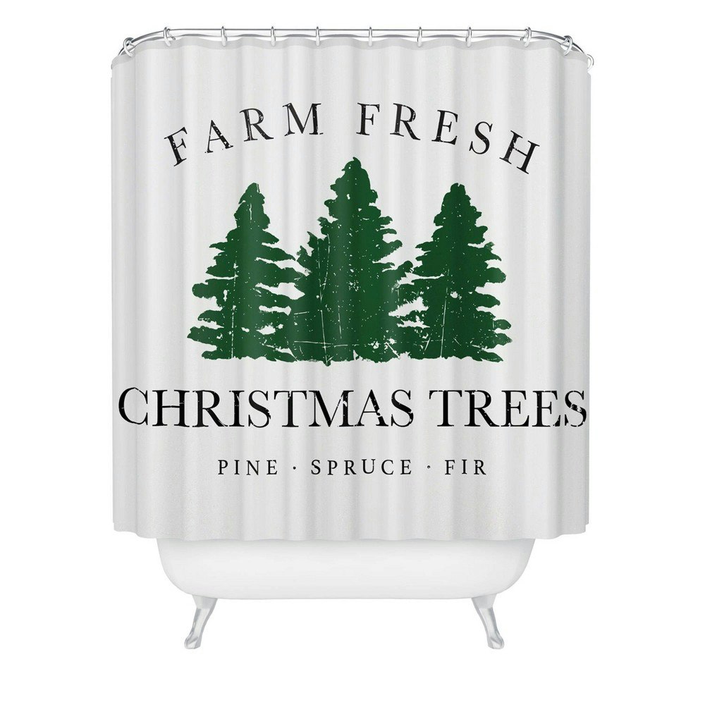 Deny Designs Move Mountains Farm Fresh Christmas Trees Shower Curtain: $64.99