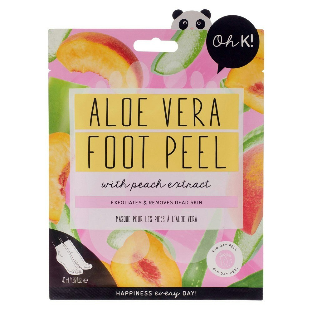 Oh K! Exfoliating Aloe Foot Peel Mask: $5.99 Oh K! Exfoliating Aloe Foot Peel Mask: $5.99