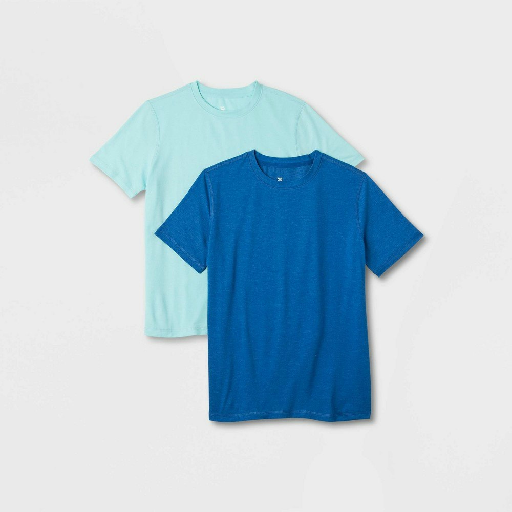 All in Motion Boys' Core Short Sleeve T-Shirt 2-Pack: $12 All in Motion Boys' Core Short Sleeve T-Shirt 2-Pack: $12